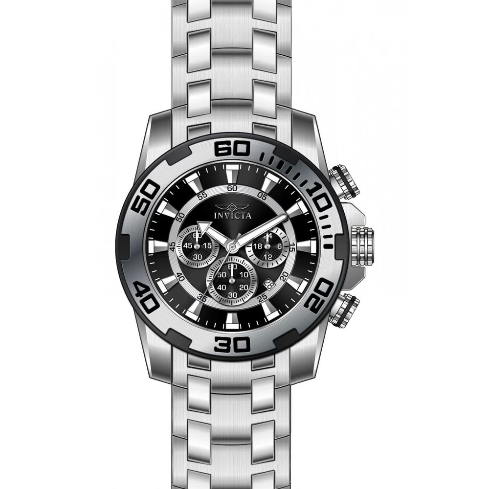 Invicta Men's 22318 Pro Diver Quartz Chronograph Black Dial Watch
