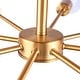 preview thumbnail 10 of 71, Modern Vintage Glam Metal Sputnik Semi - Flush Mount Ceiling Light