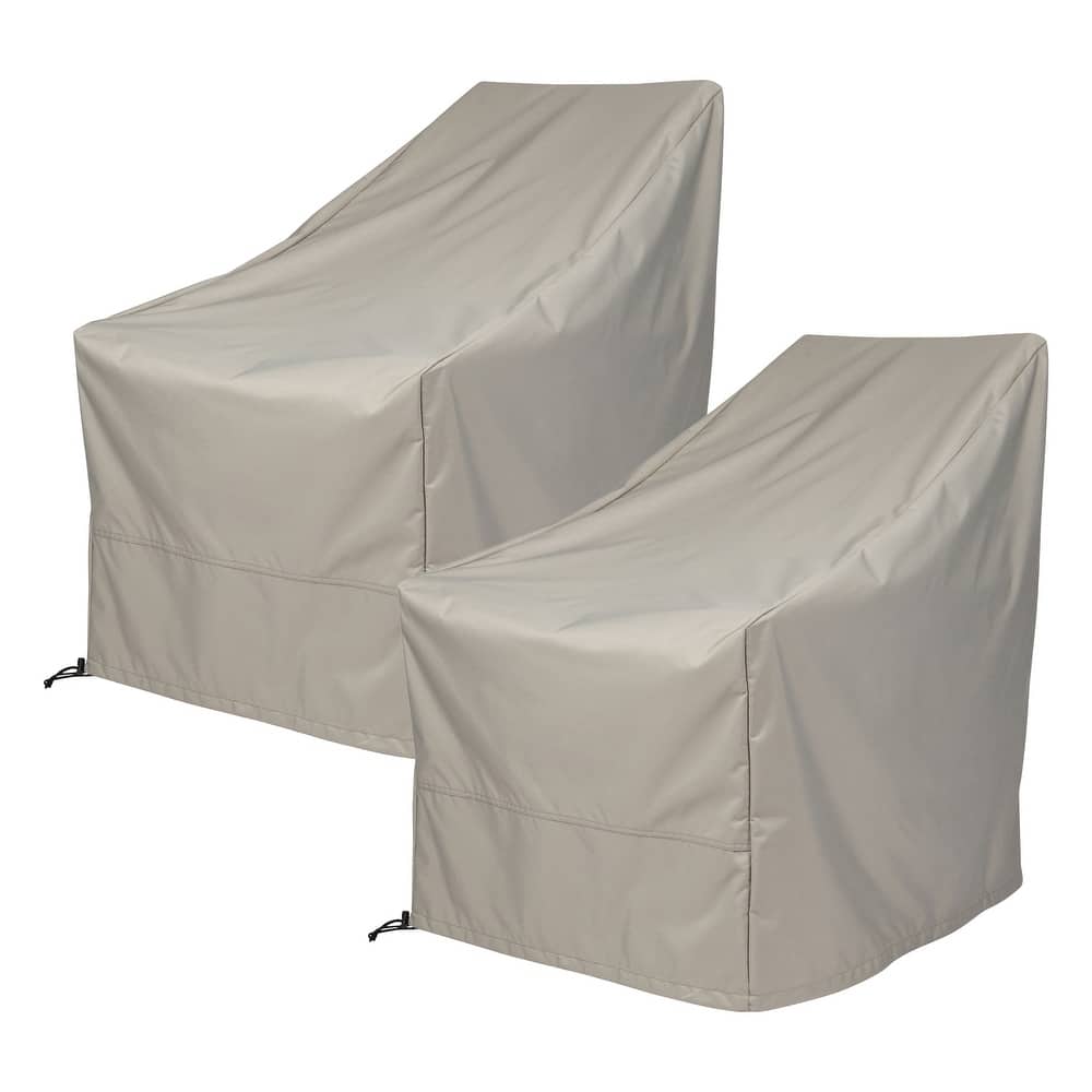 Porch & Den 2-Pack Adirondack Chair Weatherproof Polyester Patio Chair Cover