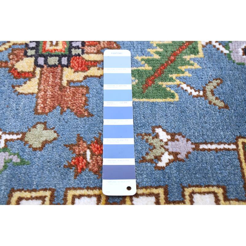 ECARPETGALLERY Hand-knotted Serapi Heritage Light Denim Blue Wool Rug - 8'9 x 11'11