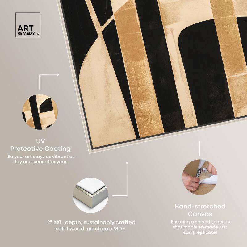 Noir and Gold I Canvas by Art Remedy