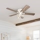 preview thumbnail 2 of 8, The Gray Barn Osborne 52-inch Coastal Indoor LED Ceiling Fan with Pull Chains 5 Reversible Blades - 52