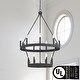 preview thumbnail 1 of 29, Acroma 15-light Farmhouse Black Tiered Chandelier for Dining Room - 27.5 inches