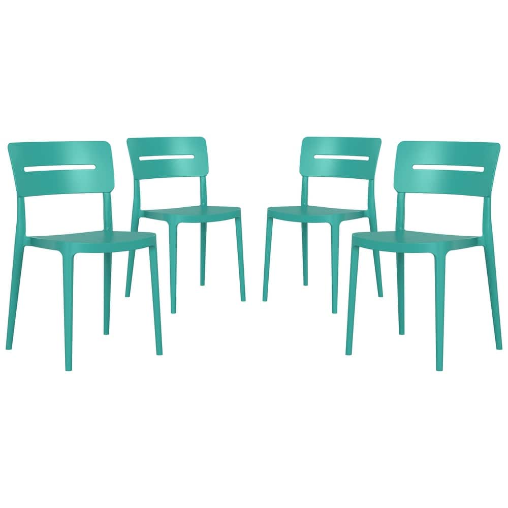 Frond and Form Outdoor Stacking Dining Side Chair (Set of 4)