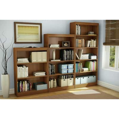 5-Shelf Bookcase - Southwestern Style Storage Unit, Adjustable Shelves, Living Room, Office, Bedroom Decor - 11.5
