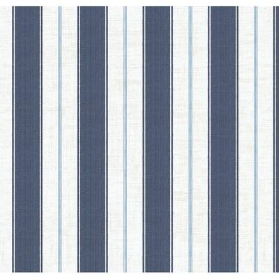 Seabrook Designs Nantucket Stripe Unpasted Wallpaper