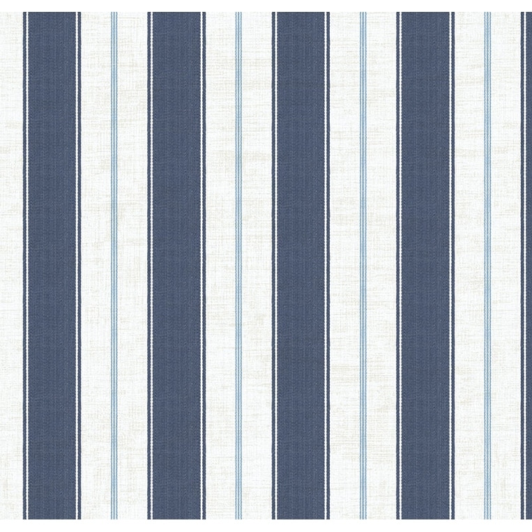 Seabrook Designs Nantucket Stripe Unpasted Wallpaper