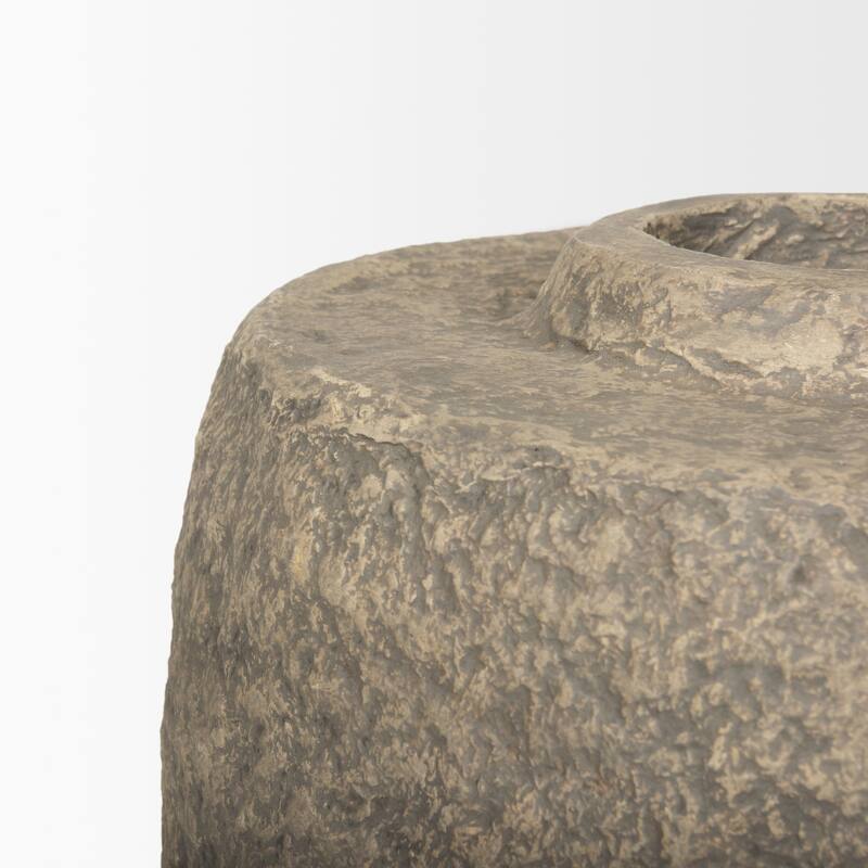 Rama Large Grey Paper Mache Floor Vase
