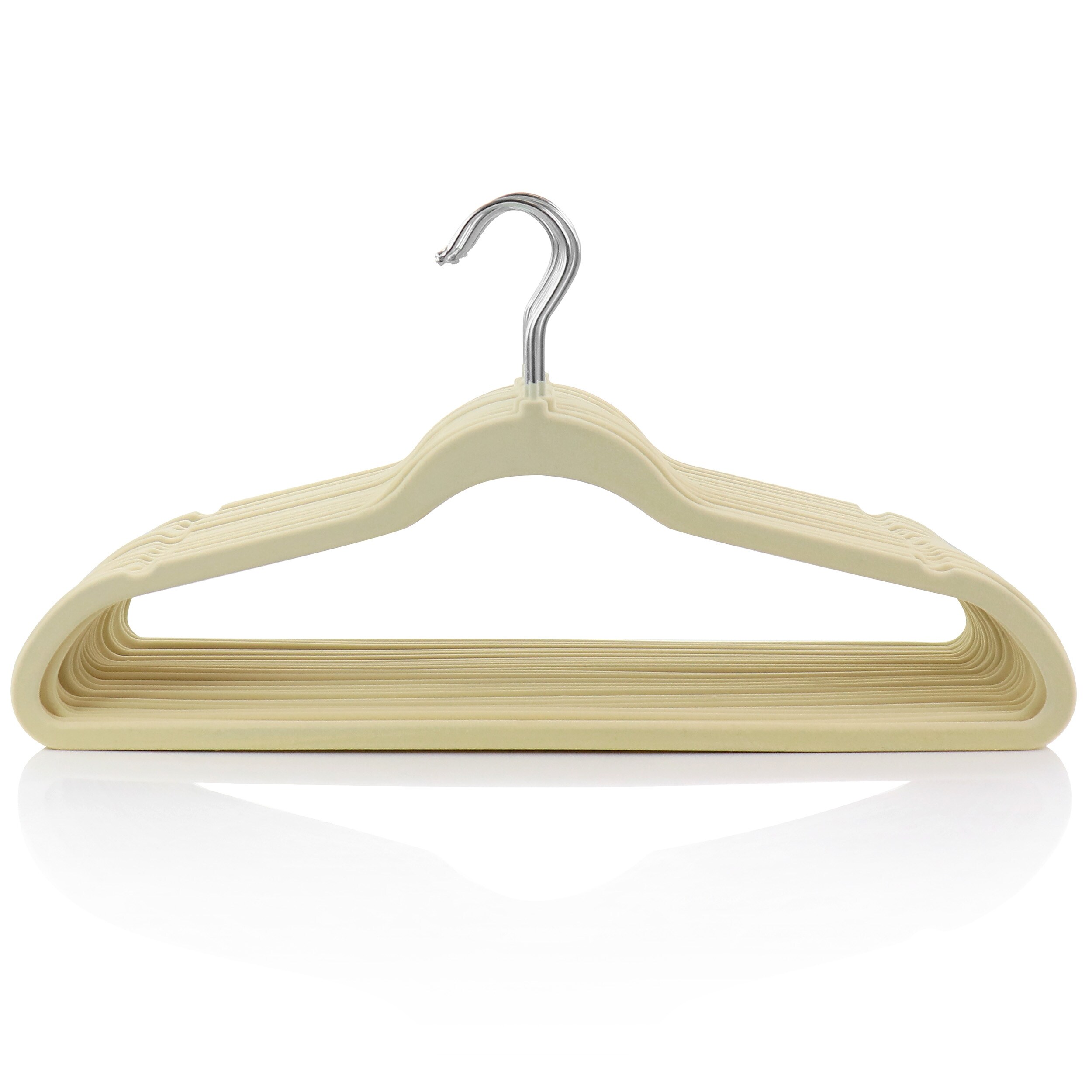 Elama Home 100Pc Velvet Slim Clothes Hangers w/ SS Swivel Hooks Gray - On  Sale - Bed Bath & Beyond - 32030025