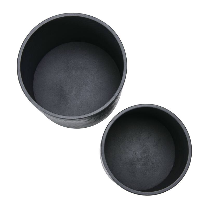 Embossed Metal Planters with Stand