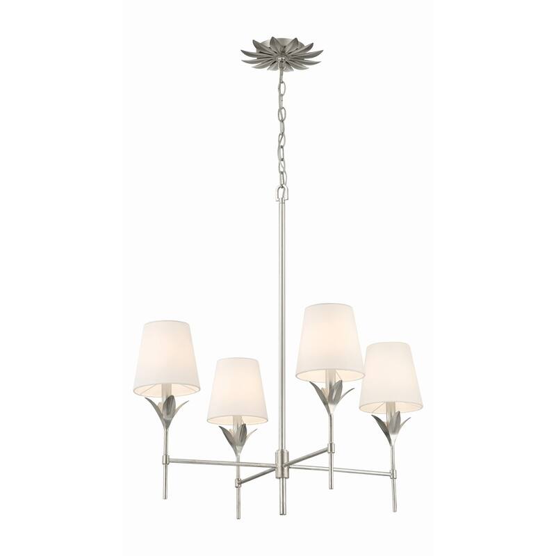 Crystorama Lighting Group 534 Broche 4 Light 28" Wide Chandelier with