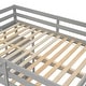 preview thumbnail 58 of 91, Modern Solid Wood Loft Bed with Built-in Desk, Safety Ladder