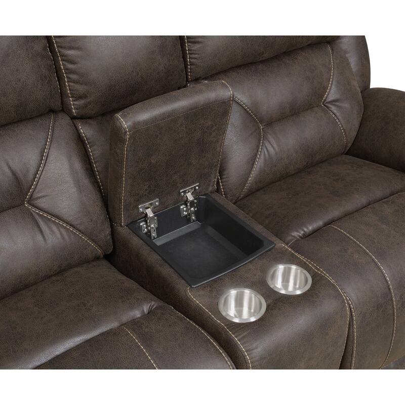 Steve Silver Asbury Power Reclining Loveseat with Console
