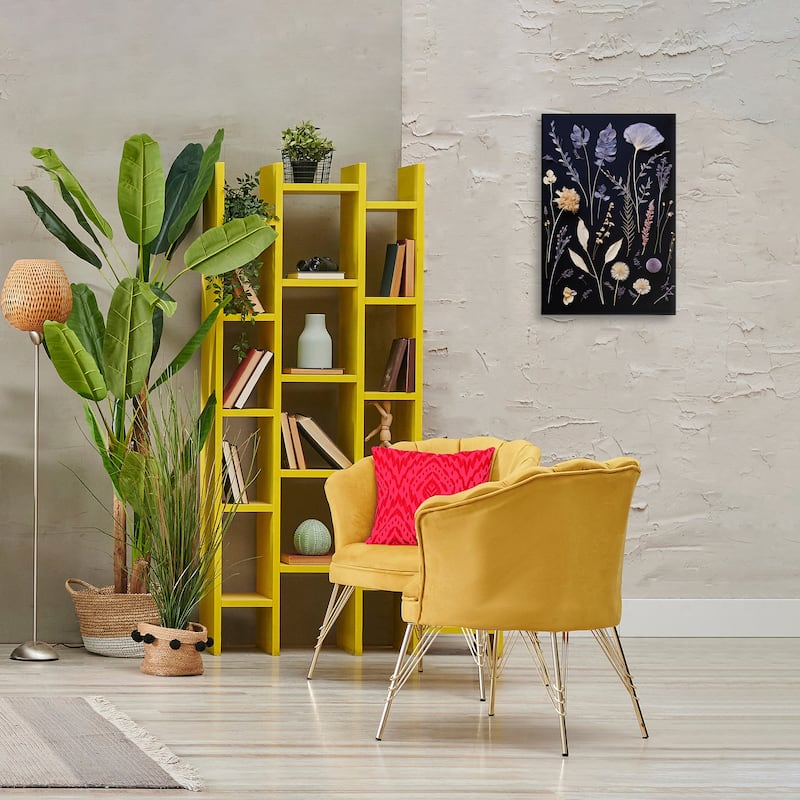 Stupell Various Sprigs on Black Canvas Wall Art Design By Heidi Kuntz