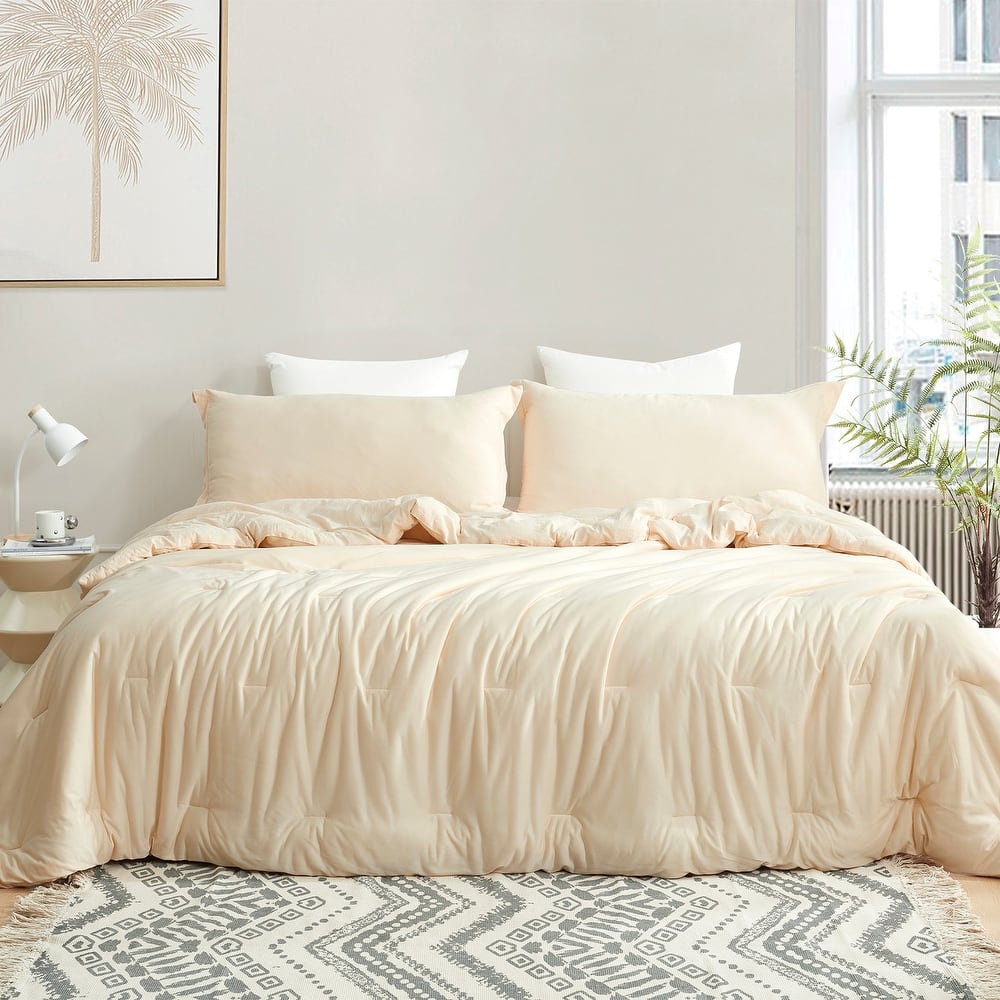 Calm Cool Collection® - Coma Inducer® Oversized Comforter Set - Linen Beige