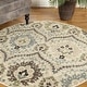 preview thumbnail 101 of 125, Miranda Haus Oriental Traditional Floral Damask Indoor Area Rug