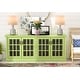 preview thumbnail 10 of 9, Talon Brands Providence Credenza, Sideboard and Entertainment Console Sassy Olive
