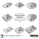preview thumbnail 7 of 9, Karran Quattro Vibrant Matte White Acrylic 18 in. Rectangular Bathroom Vessel Sink