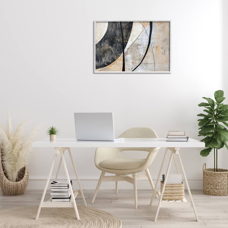 Stupell Arched Urban Abstract Framed Giclee Art Design By LSR Creative Studio
