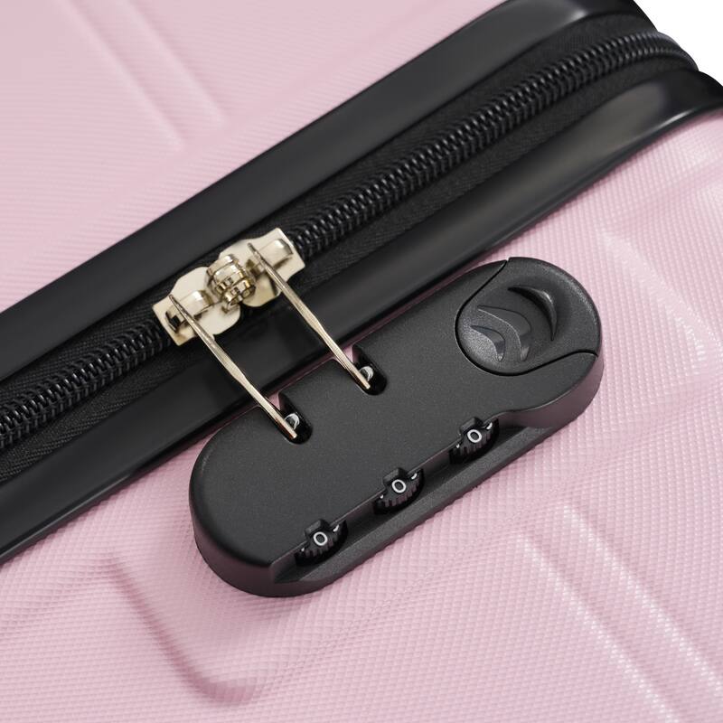 6 Piece Luggage Set, with Double Spinner Wheels Handle Password Lock, 14 IN Cosmetic Case 20/24/28 IN Luggages with Bag