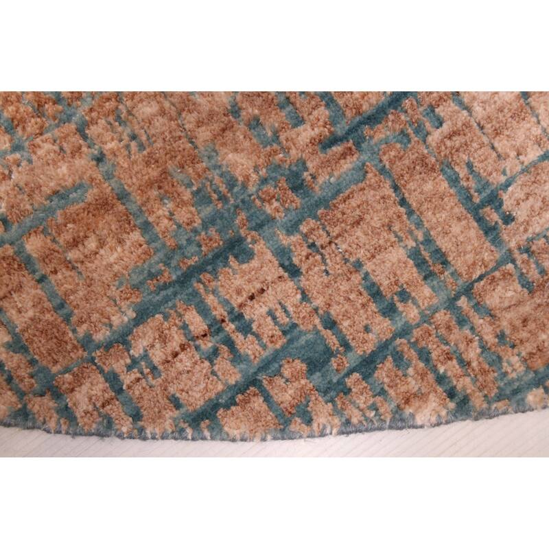 ECARPETGALLERY Hand-knotted Legacy Copper Silk, Wool Rug - 5'10 x 5'10