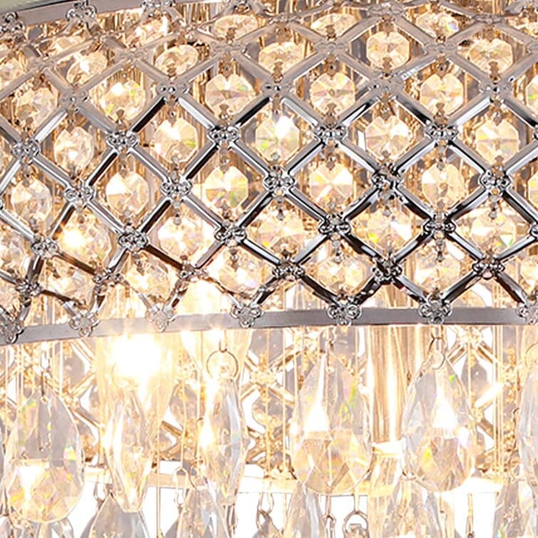 Maxax 5 - Lights Metal Crystal Flush Mount - On Sale - Overstock