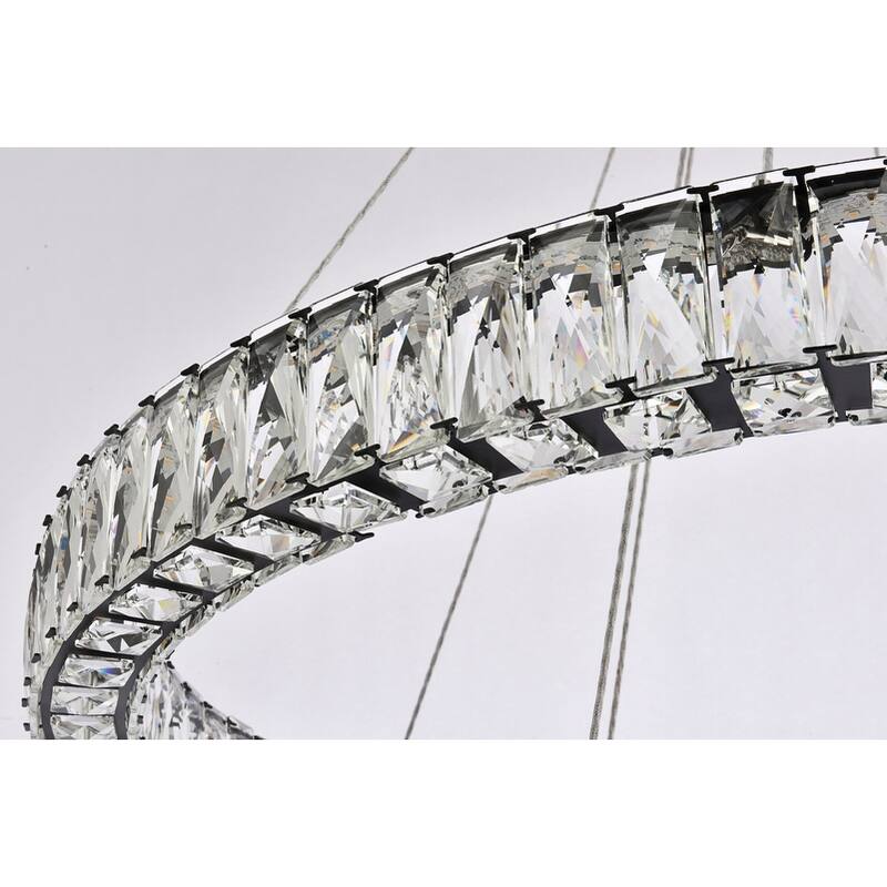 Indigo Home 36 inch LED double ring chandelier
