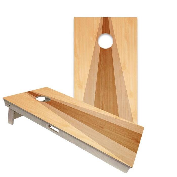 Wood Triangle Regulation 2x4 Cornhole Board Set - Backyard - Include Carrying Case