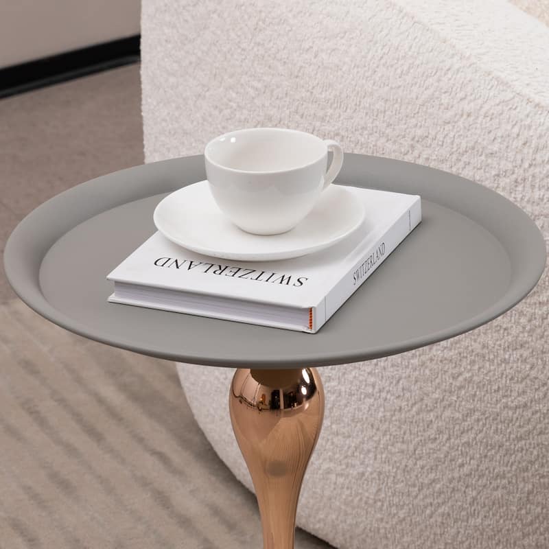 Coffee Table Cocktail Table Decorative Table End Table - Matte Gray