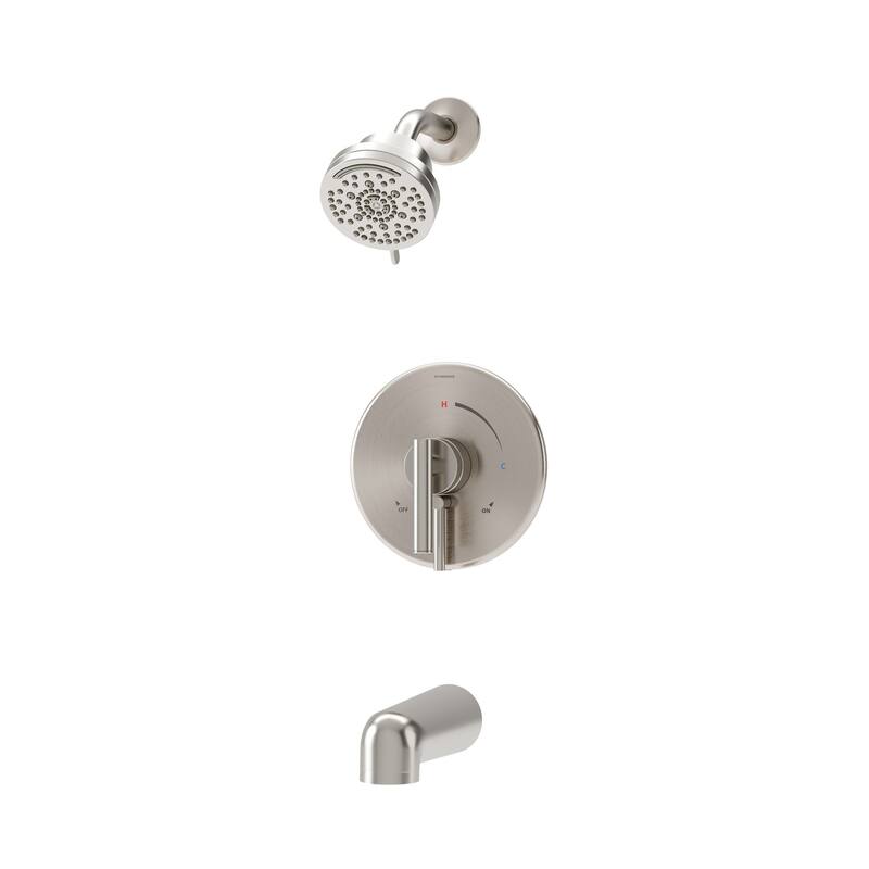 Symmons S3592B15TRM Dia HydroMersion Tub and Shower Trim Package with - Satin Nickel