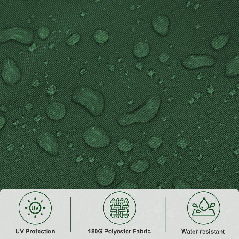 Ainfox 10 ft. Patio Offset Solar LED Umbrellas Cantilever Outside Umbrellas with Base