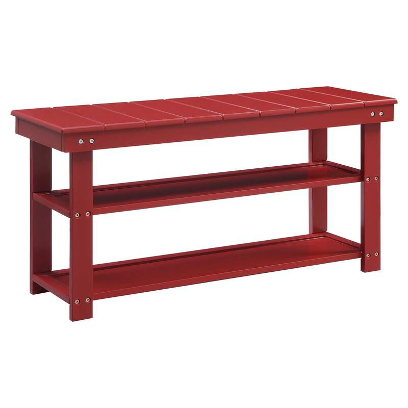 Copper Grove Cranesbill Mudroom Shoe Storage Bench
