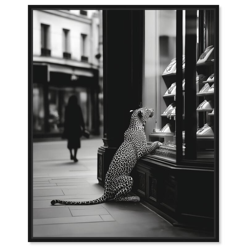 Jewels and Jaws Canvas by Art Remedy - Black - 16" x 20"