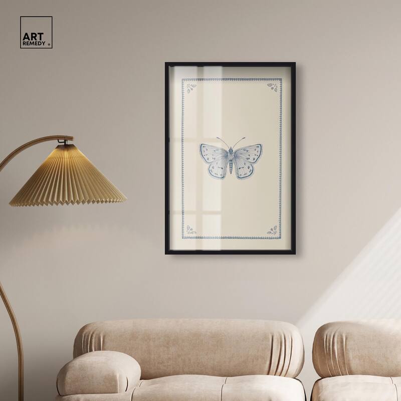 Blue Butterfly II Shadowbox by Art Remedy