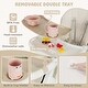 preview thumbnail 18 of 36, Babyjoy Folding High Chair Convertible Height Adjustable Baby Feeding - See Details