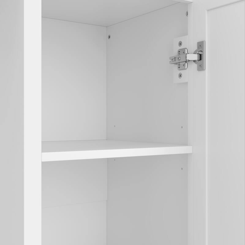 85.2 Inch Modern Hall Tree with Bench 3 Hooks and Adjustable Shelves