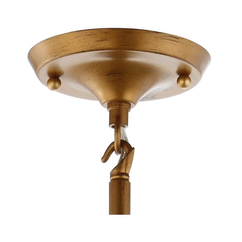Caleb 3-Light Metal LED Pendant, by JONATHAN Y - 19"