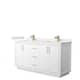 Option White, Bronze Trim, White Quartz Top