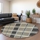 preview thumbnail 108 of 121, Premium Washable Super Soft Modern Plaid Mayfield Rug Gray - 8' x 8'