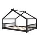 preview thumbnail 5 of 6, Solid Wood Full Size House Bed Wood Bed Kids Bed