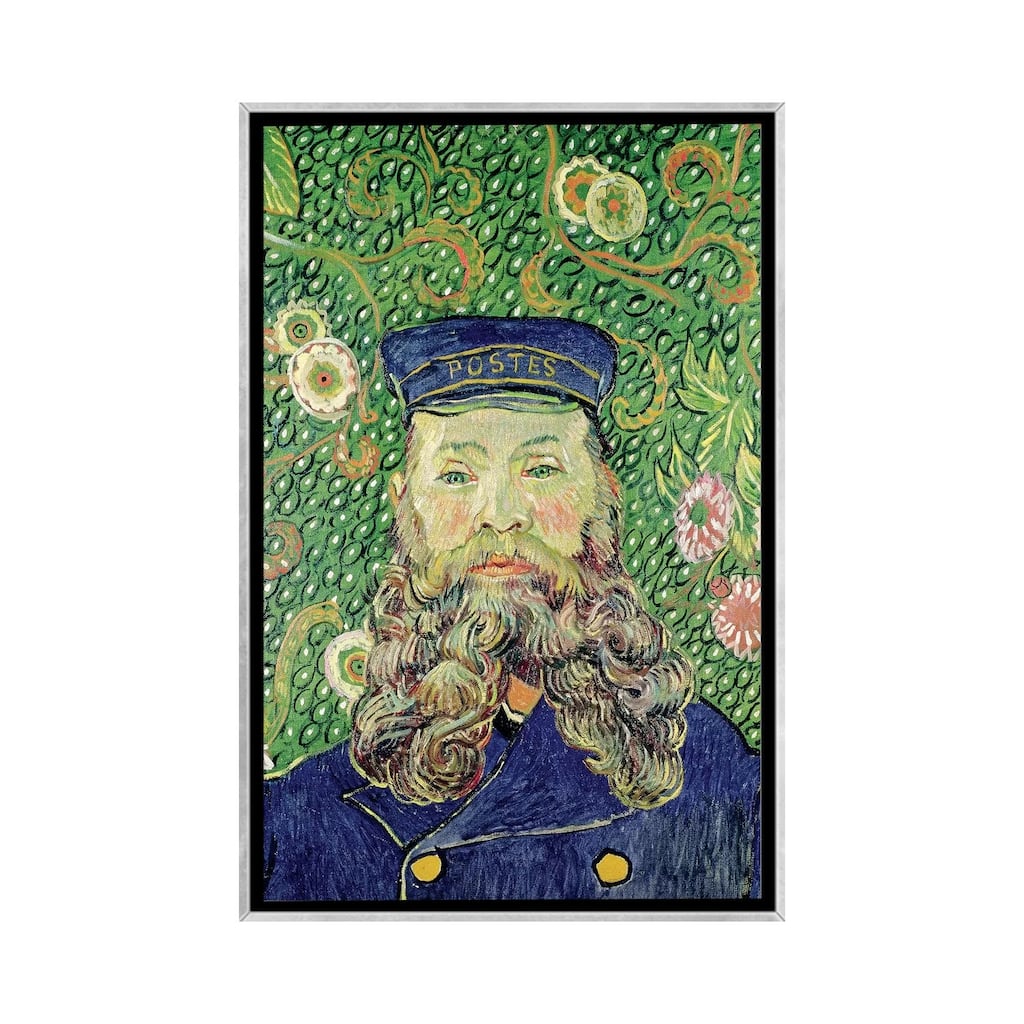 iCanvas "Portrait of the Postman Joseph Roulin, 1889 " by Vincent van Gogh Framed