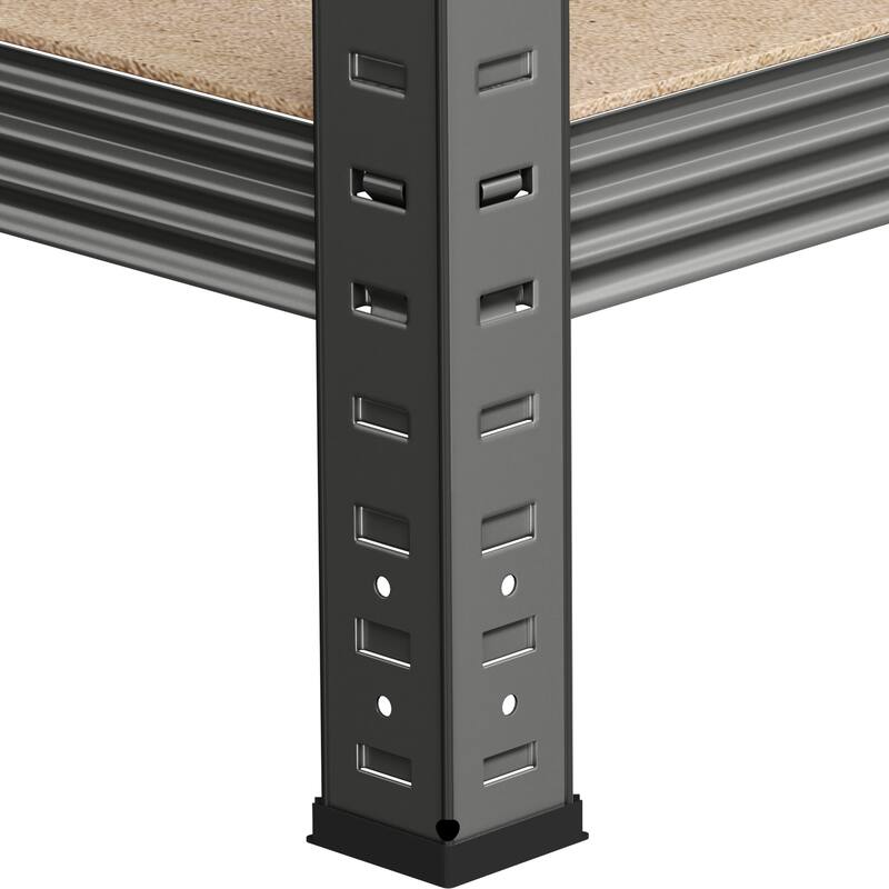 Yaheetech 71in 5-Tier Metal MDF Storage Rack, Adjustable Shelves, 386lb Capacity for Each Shelf