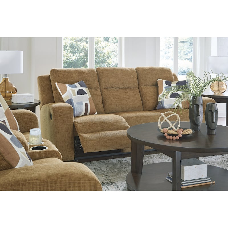 Signature Design by Ashley Kanlow Brown Reclining Sofa - 86"W x 40"D x 40"H
