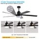 preview thumbnail 77 of 100, Sofucor Modern Smart 52"/60"/65"/66"/72"/84" Large Ceiling Fan,Works with Amazon Alexa and Google Assistant and Remote