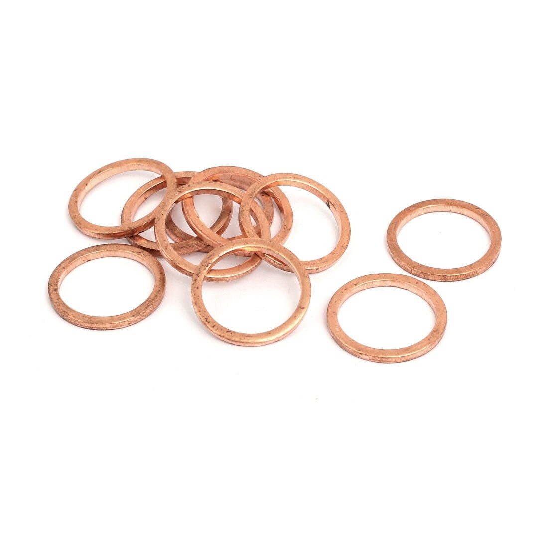 20Pcs 16mm x 22mm x 2mm Copper Crush Washer Flat Ring Seal Gasket Fitting G8F6 