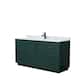 Option Green, Black Trim, White Carrara Marble Top
