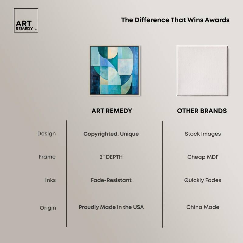 Color Blocks I Canvas by Art Remedy