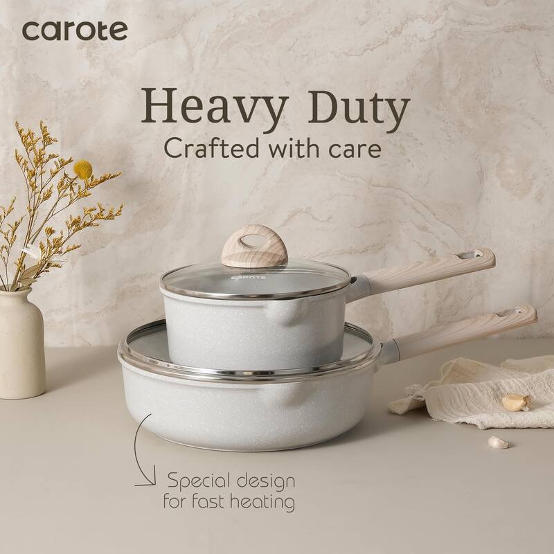 16pcs Pots and Pans Set, Nonstick Cookware Sets, Kitchen Induction Pots