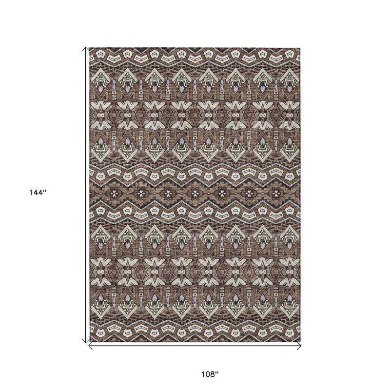 HomeRoots Moroccan Transitional Rectangle Outdoor Rug
