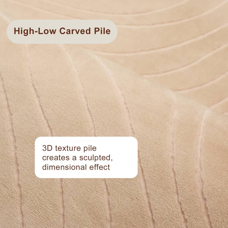 ECARPETGALLERY Somos Modern Machine Washable Area Rug